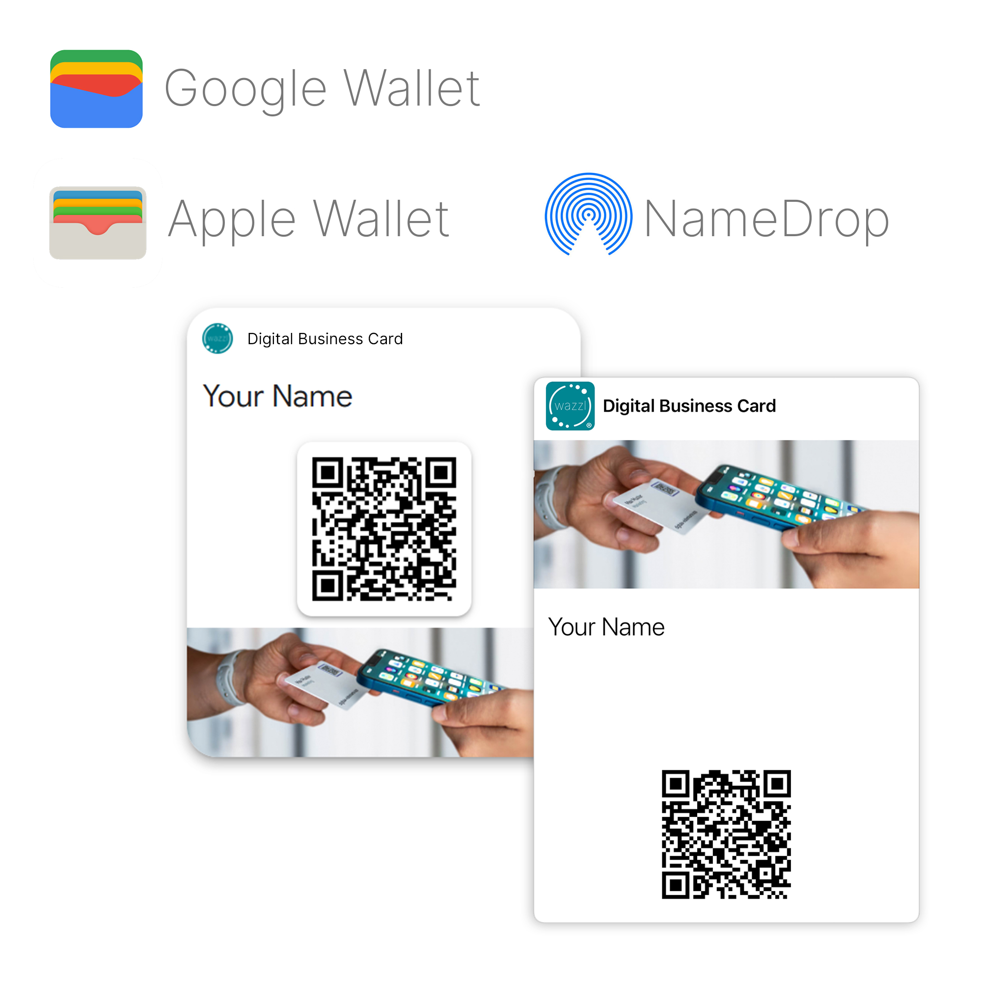 wazzl green - Digitale Visitenkarte NFC